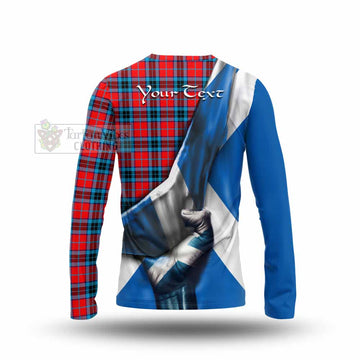 Tartan Vibes Clothing MacTavish (McTavish) Tartan Long Sleeve T-Shirt with Family Crest Scotland Patriotic Style