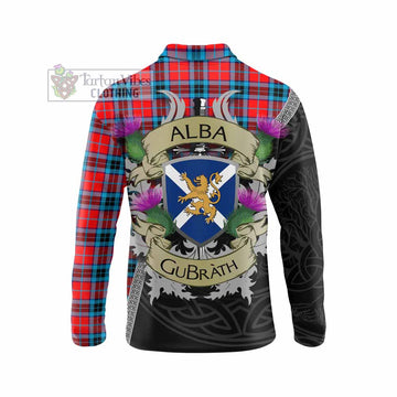 MacTavish (McTavish) Tartan Family Crest Long Sleeve Polo Shirt Lion Rampant Royal Thistle Shield Celtic Inspired