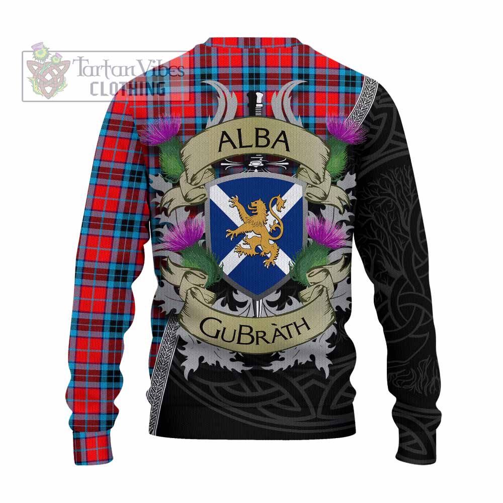MacTavish (McTavish) Tartan Family Crest Knitted Sweater Lion Rampant Royal Thistle Shield Celtic Inspired - Tartan Vibes Clothing
