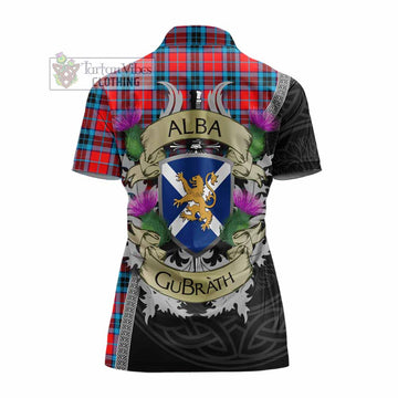 MacTavish (McTavish) Tartan Family Crest Women's Polo Shirt Lion Rampant Royal Thistle Shield Celtic Inspired