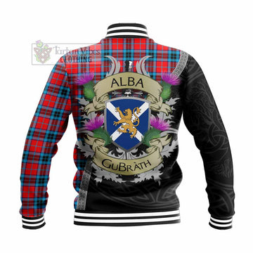 MacTavish (McTavish) Tartan Family Crest Baseball Jacket Lion Rampant Royal Thistle Shield Celtic Inspired