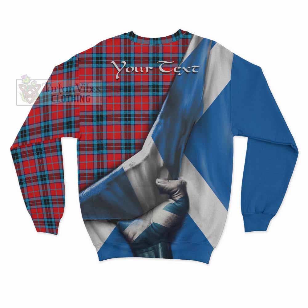 Tartan Vibes Clothing MacTavish (McTavish) Tartan Sweatshirt with Family Crest Scotland Patriotic Style