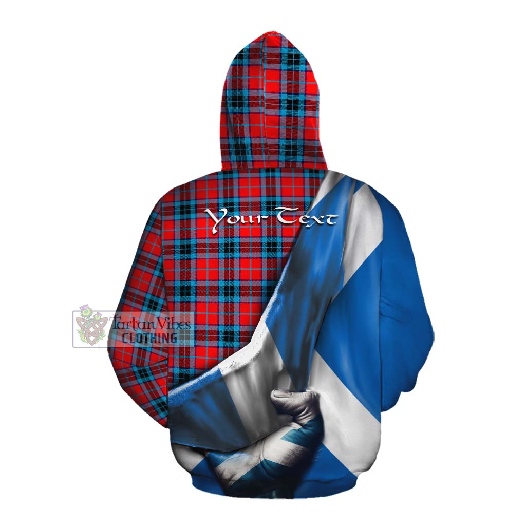 Tartan Vibes Clothing MacTavish (McTavish) Tartan Cotton Hoodie with Family Crest Scotland Patriotic Style