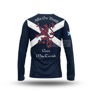 Tartan Vibes Clothing MacTavish (McTavish) Tartan Lion Rampant Long Sleeve T-Shirt – Proudly Display Your Heritage with Alba Gu Brath and Clan Name