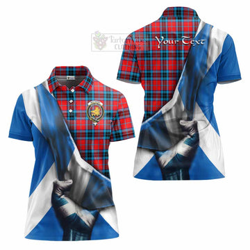 Tartan Vibes Clothing MacTavish (McTavish) Tartan Women's Polo Shirt with Family Crest Scotland Patriotic Style