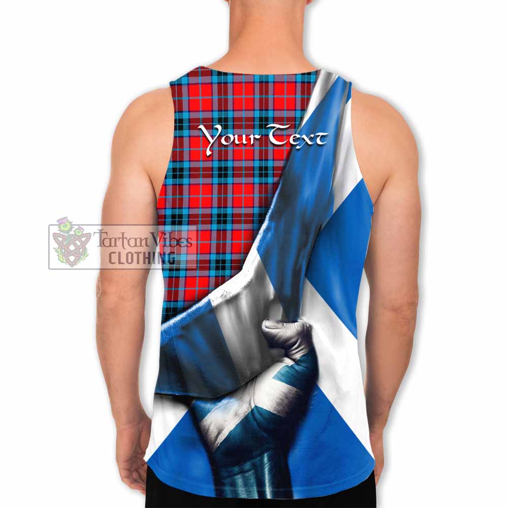 Tartan Vibes Clothing MacTavish (McTavish) Tartan Men's Tank Top with Family Crest Scotland Patriotic Style
