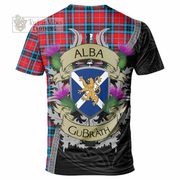 Tartan Vibes Clothing MacTavish (McTavish) Tartan Family Crest T-Shirt Lion Rampant Royal Thistle Shield Celtic Inspired