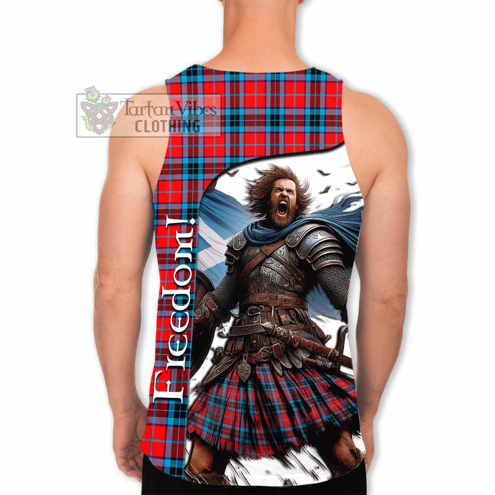 Tartan Vibes Clothing MacTavish (McTavish) Crest Tartan Men's Tank Top Inspired by the Freedom of Scottish Warrior