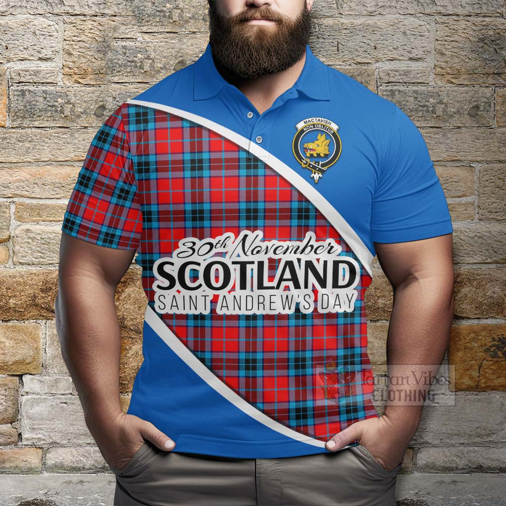 Tartan Vibes Clothing MacTavish (McTavish) Family Crest Tartan Polo Shirt Celebrate Saint Andrew's Day in Style