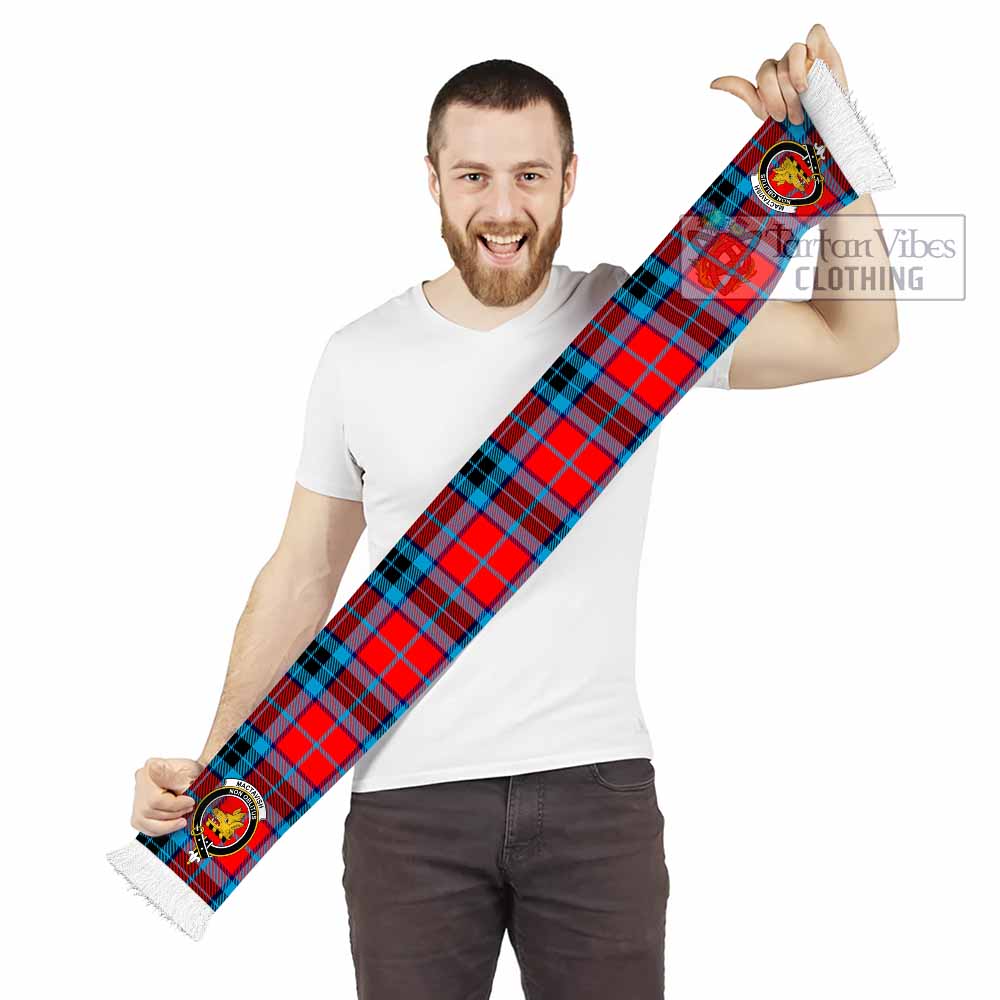 Tartan Vibes Clothing MacTavish (McTavish) Tartan Ruffneck Scarf with Family Crest