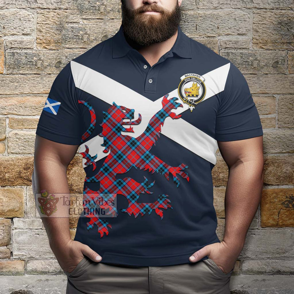 Tartan Vibes Clothing MacTavish (McTavish) Tartan Lion Rampant Polo Shirt – Proudly Display Your Heritage with Alba Gu Brath and Clan Name
