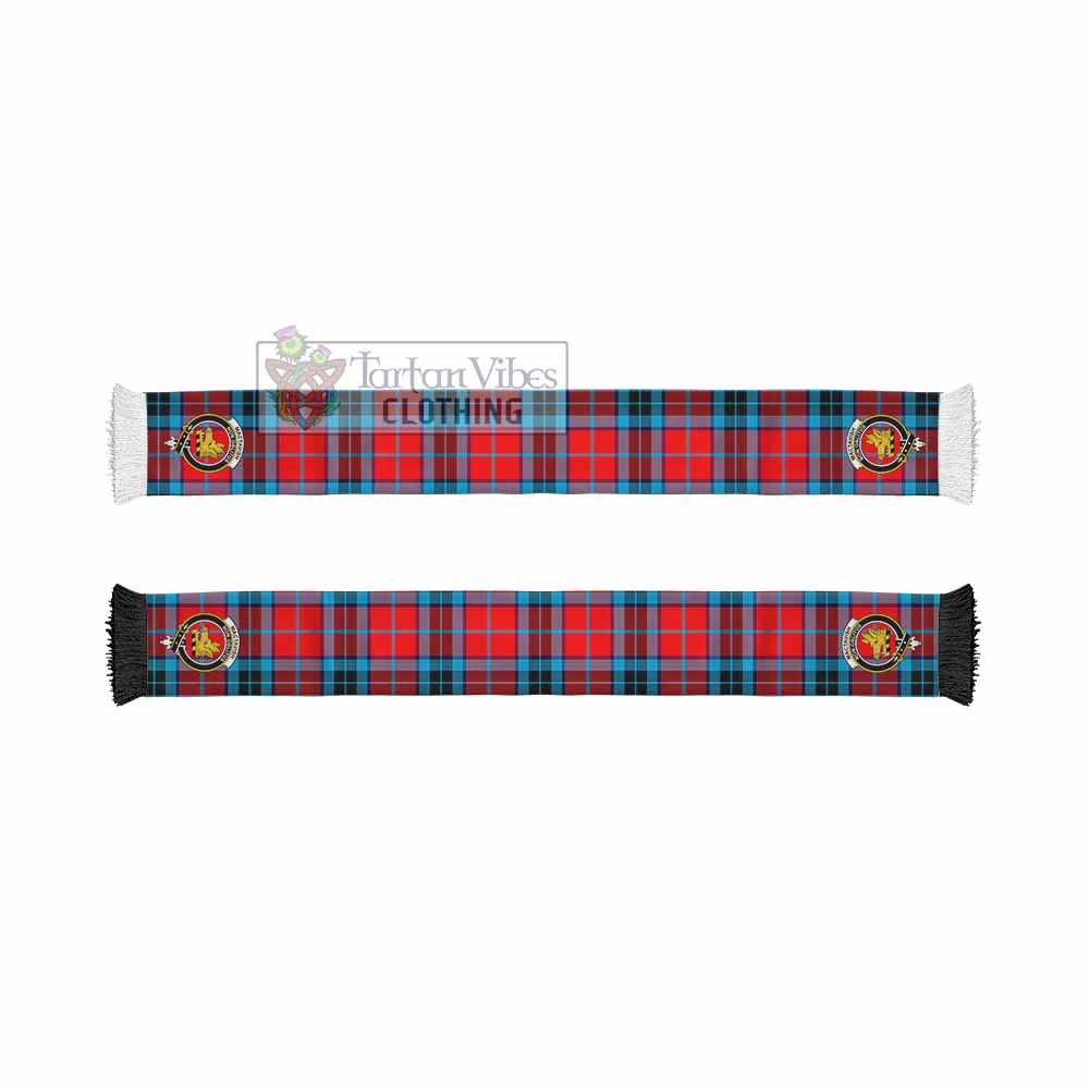 Tartan Vibes Clothing MacTavish (McTavish) Tartan Ruffneck Scarf with Family Crest