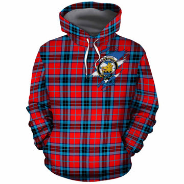 MacTavish (McTavish) Clan Crest In Me Tartan Cotton Hoodie Scotland Flag Style