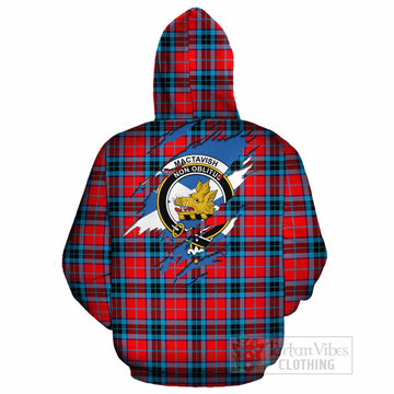 MacTavish (McTavish) Clan Crest In Me Tartan Cotton Hoodie Scotland Flag Style