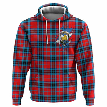 MacTavish (McTavish) Clan Crest In Me Tartan Hoodie Scotland Flag Style