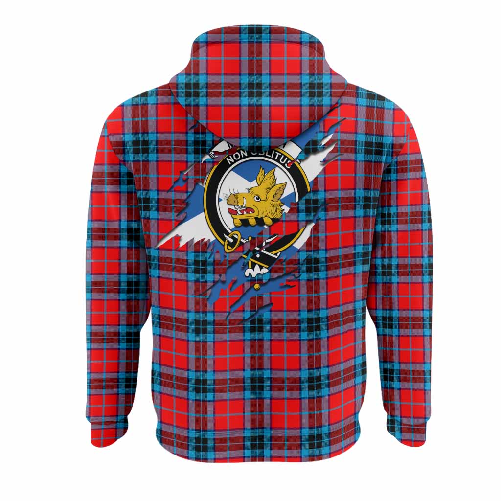 MacTavish (McTavish) Clan Crest In Me Tartan Hoodie Scotland Flag Style