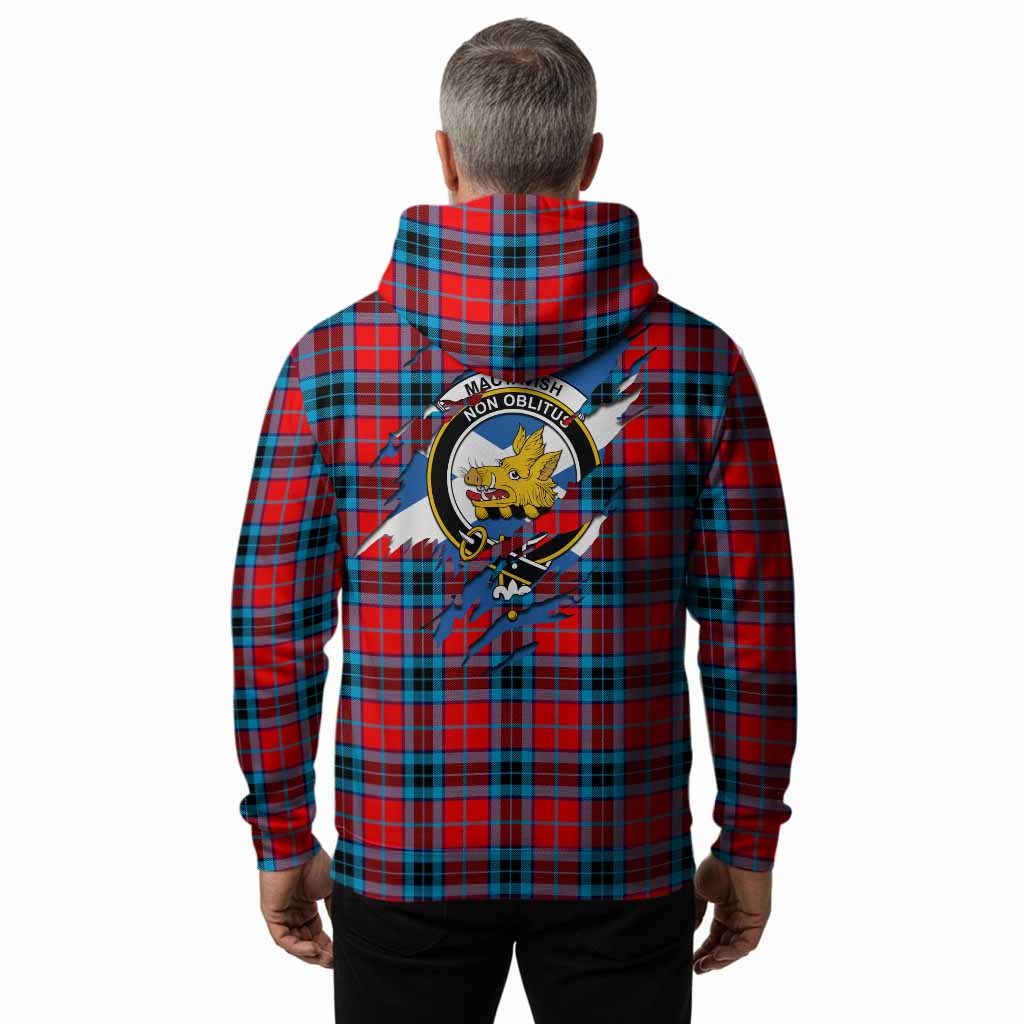 MacTavish (McTavish) Clan Crest In Me Tartan Hoodie Scotland Flag Style