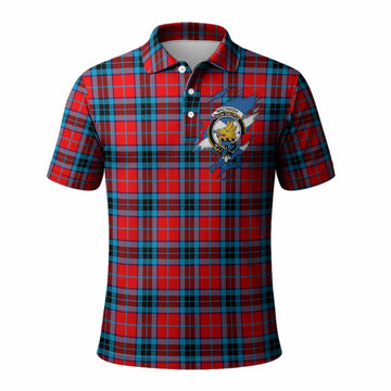 MacTavish (McTavish) Clan Crest In Me Tartan Polo Shirt Scotland Flag Style