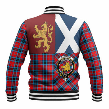 MacTavish (McTavish) Crest Tartan Baseball Jacket with Lion Rampant Saltire Style