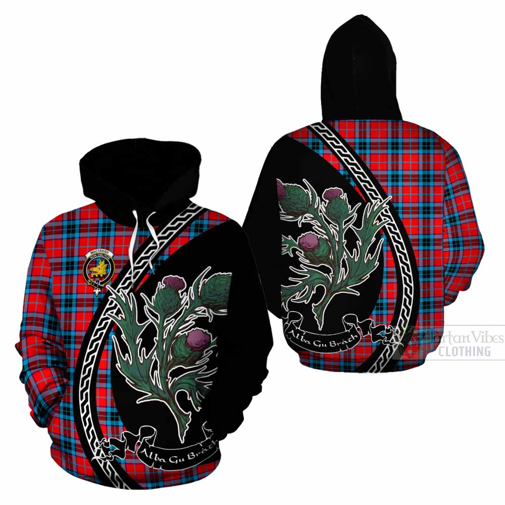 MacTavish (McTavish) Family Crest Tartan Cotton Hoodie Alba Thistle Inspired - Tartan Vibes Clothing