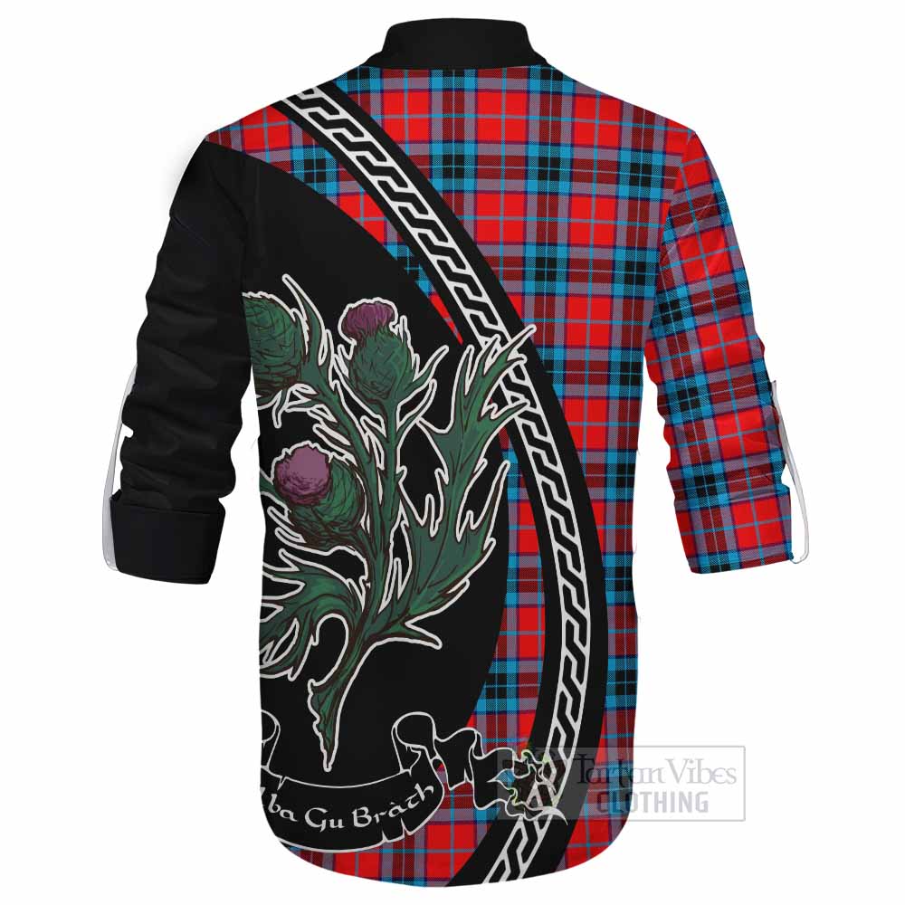 MacTavish (McTavish) Family Crest Tartan Ghillie Shirt Alba Thistle Inspired - Tartan Vibes Clothing