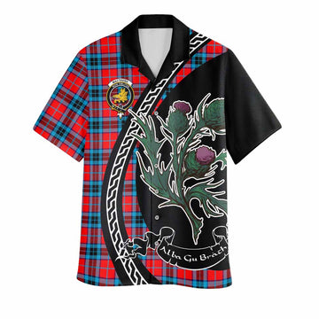 MacTavish (McTavish) Family Crest Tartan Hawaiian Shirt Alba Thistle Inspired