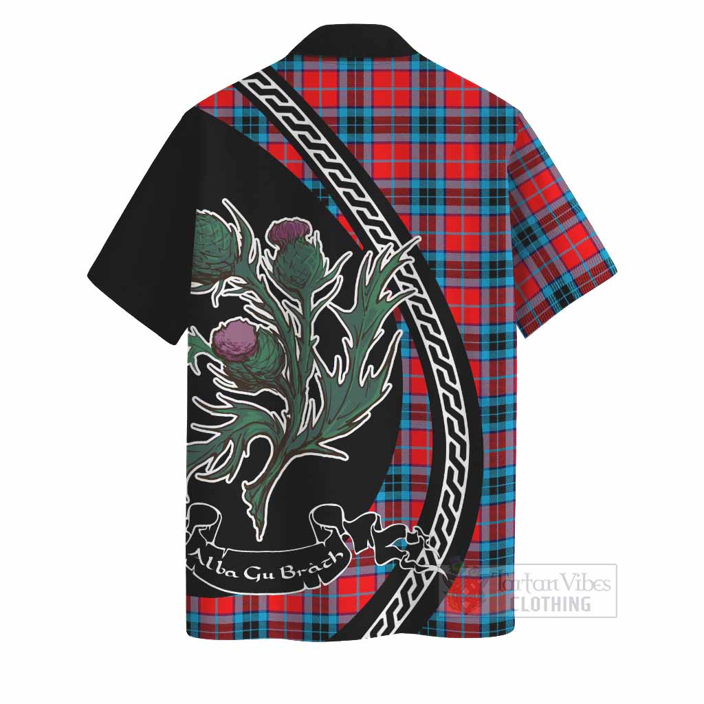 MacTavish (McTavish) Family Crest Tartan Hawaiian Shirt Alba Thistle Inspired - Tartan Vibes Clothing
