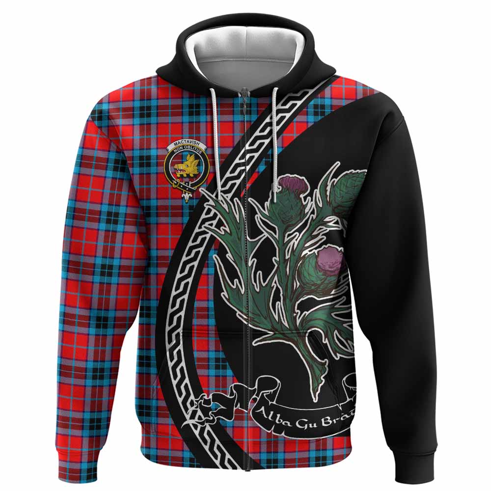 MacTavish (McTavish) Family Crest Tartan Hoodie Alba Thistle Inspired - Tartan Vibes Clothing
