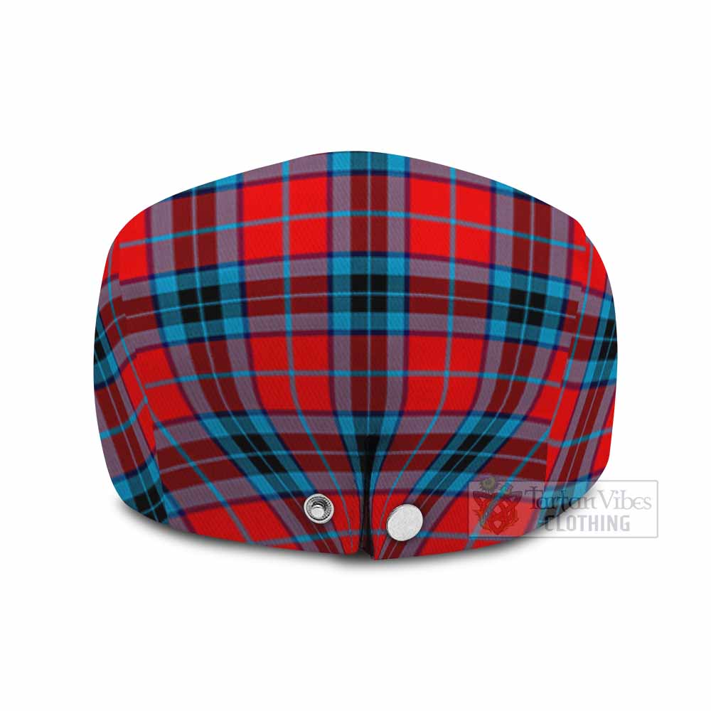 MacTavish (McTavish) Family Crest Tartan Jeff Cap, Tartan Flat Cap