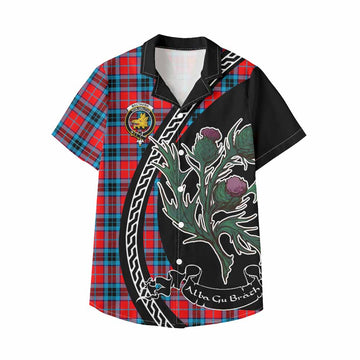 MacTavish (McTavish) Family Crest Tartan Kid Hawaiian Shirt Alba Thistle Inspired - Tartan Vibes Clothing