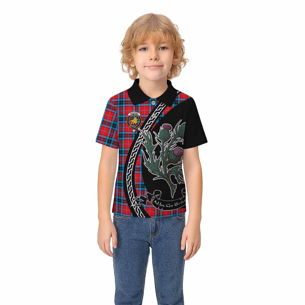 MacTavish (McTavish) Family Crest Tartan Kid Polo Shirt Alba Thistle Inspired - Tartan Vibes Clothing