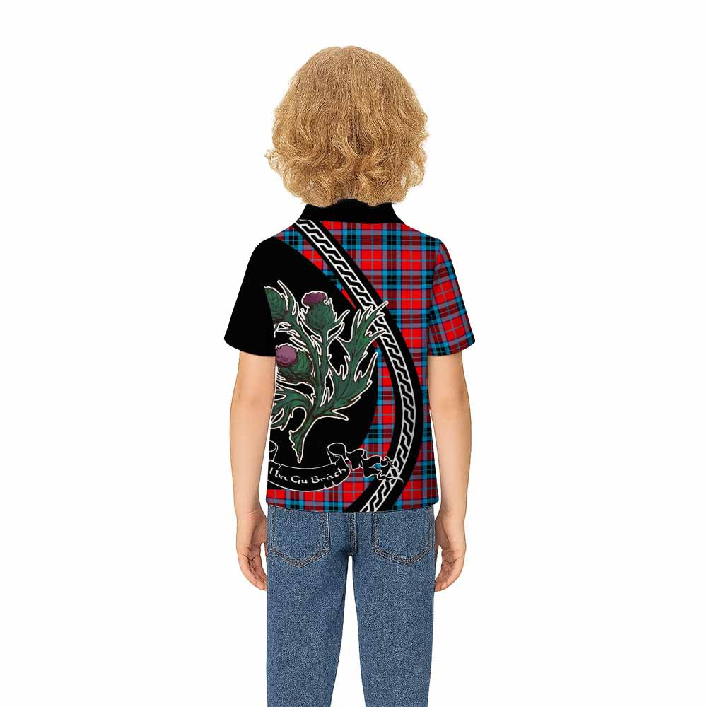 MacTavish (McTavish) Family Crest Tartan Kid Polo Shirt Alba Thistle Inspired - Tartan Vibes Clothing
