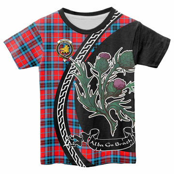 MacTavish (McTavish) Family Crest Tartan Kid T-shirt Alba Thistle Inspired - Tartan Vibes Clothing