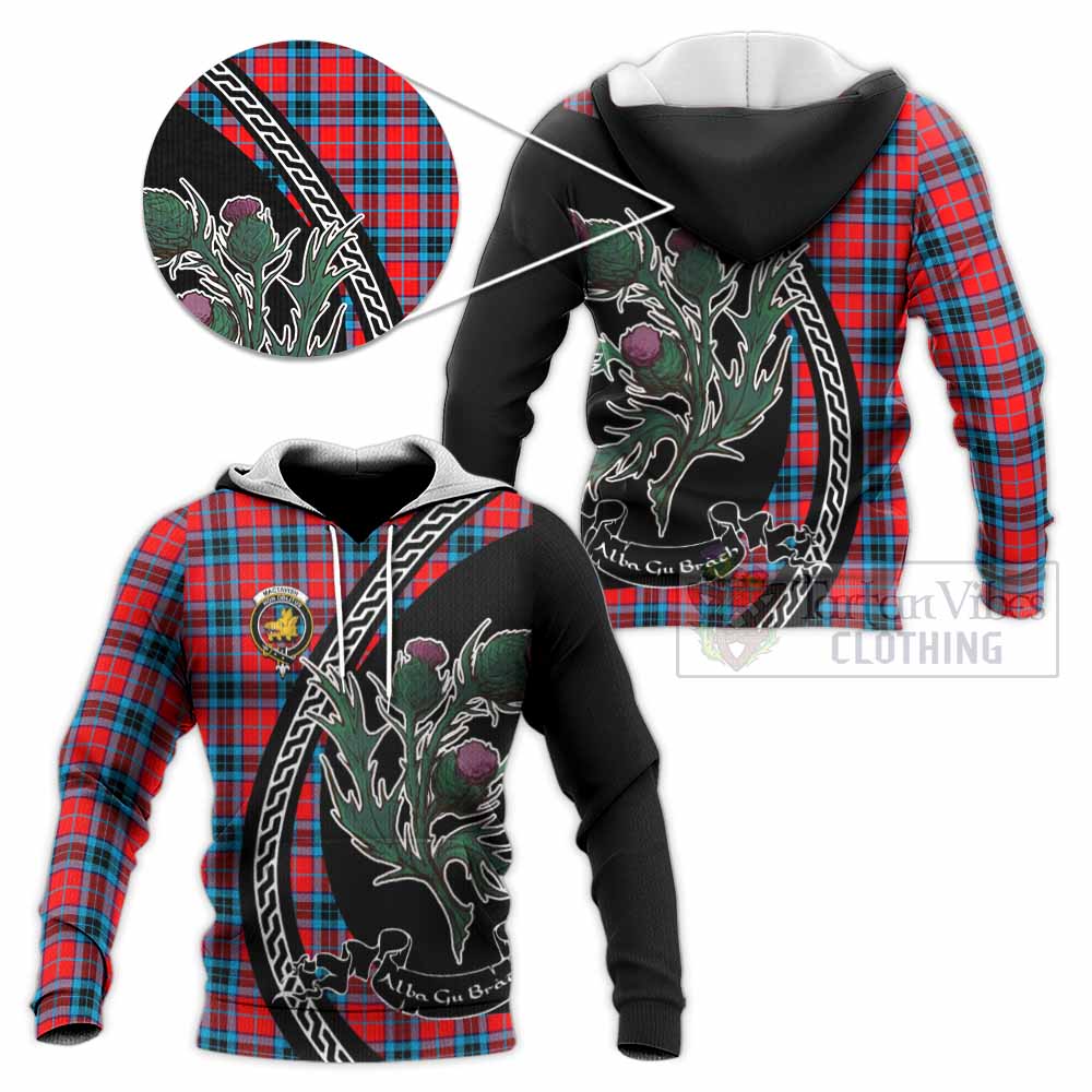 MacTavish (McTavish) Family Crest Tartan Knitted Hoodie Alba Thistle Inspired - Tartan Vibes Clothing