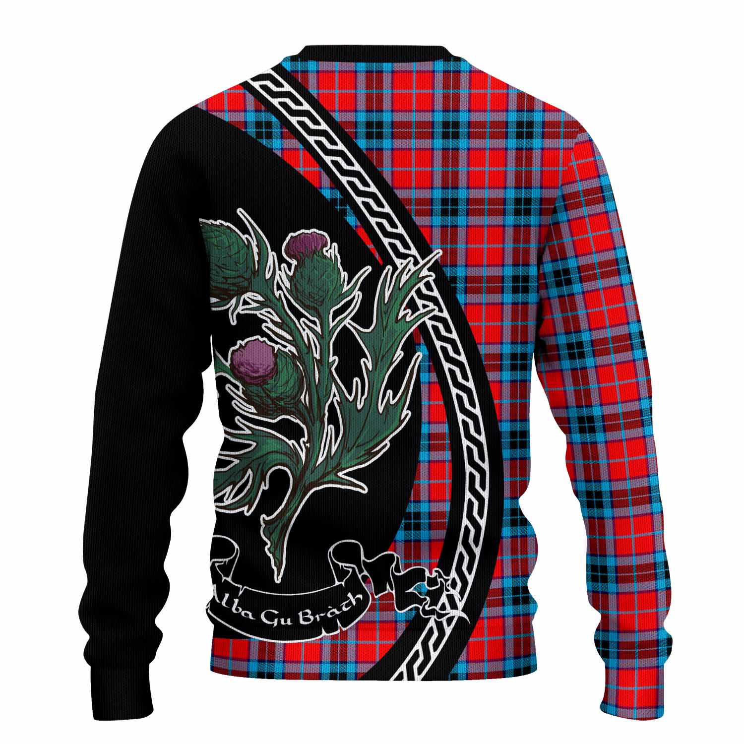 MacTavish (McTavish) Family Crest Tartan Knitted Sweater Alba Thistle Inspired - Tartan Vibes Clothing