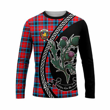 MacTavish (McTavish) Family Crest Tartan Long Sleeve T-Shirt Alba Thistle Inspired - Tartan Vibes Clothing
