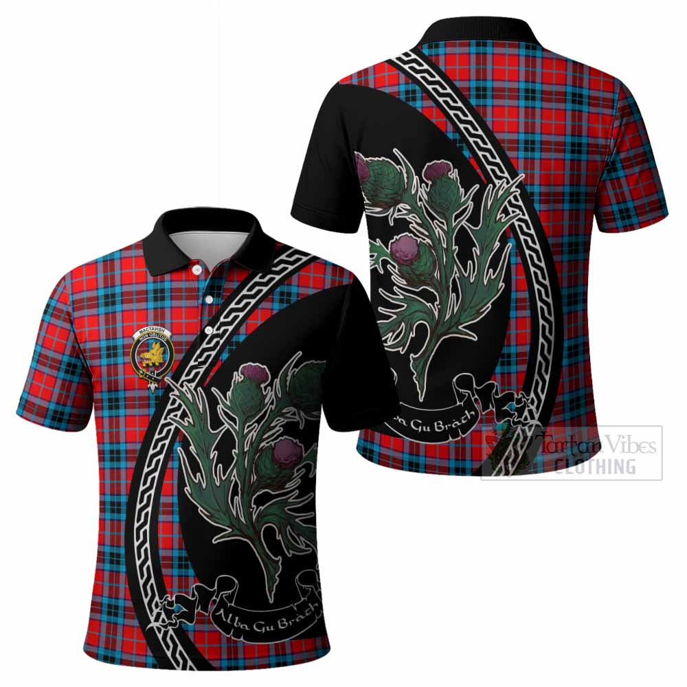 MacTavish (McTavish) Family Crest Tartan Polo Shirt Alba Thistle Inspired - Tartan Vibes Clothing