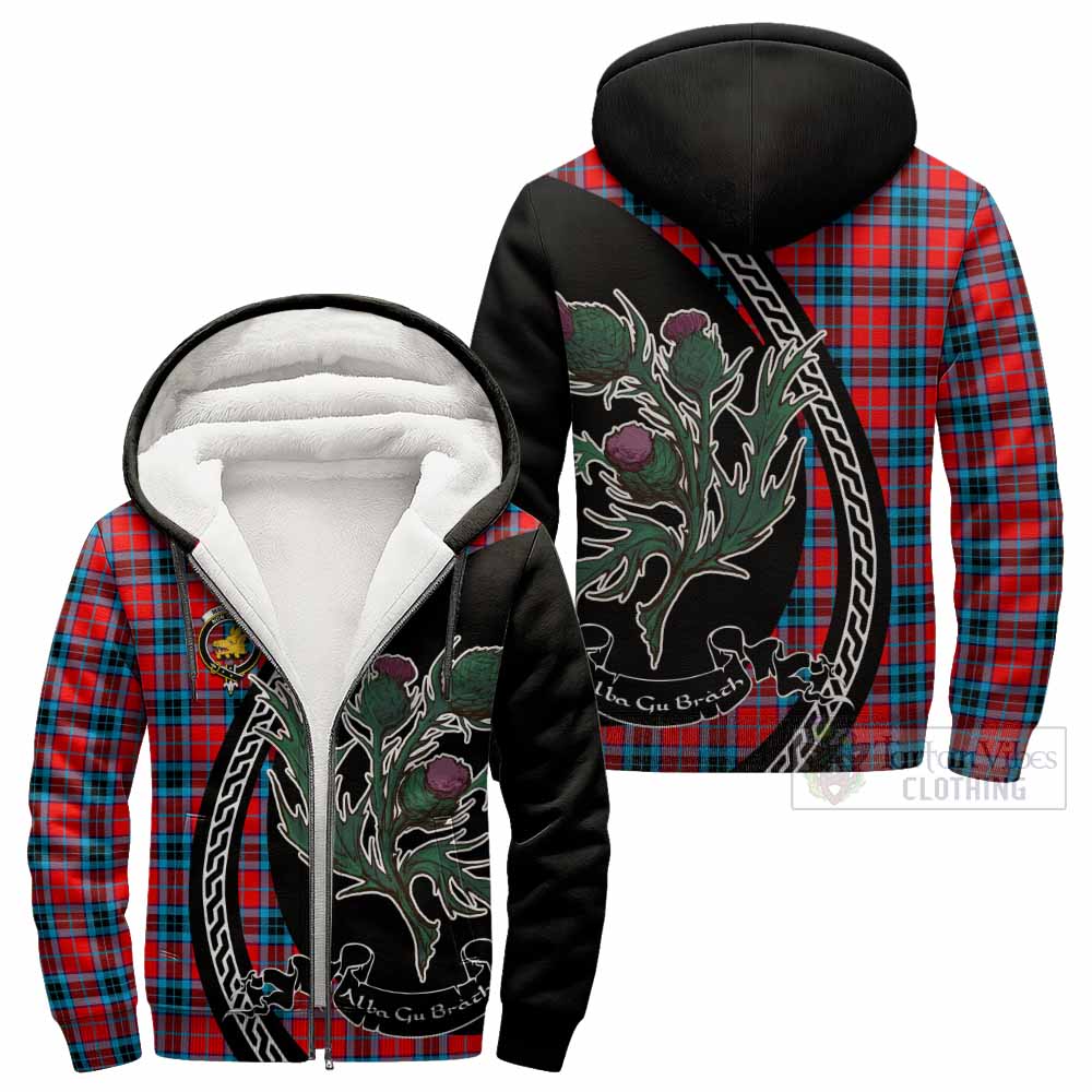 MacTavish (McTavish) Family Crest Tartan Sherpa Hoodie Alba Thistle Inspired - Tartan Vibes Clothing