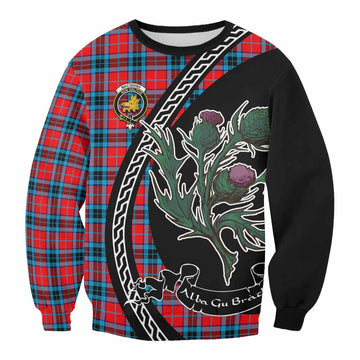 MacTavish (McTavish) Family Crest Tartan Sweatshirt Alba Thistle Inspired