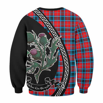 MacTavish (McTavish) Family Crest Tartan Sweatshirt Alba Thistle Inspired