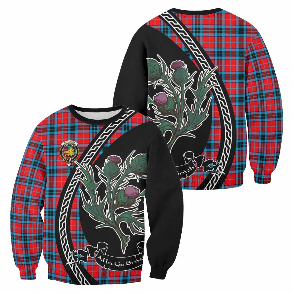 MacTavish (McTavish) Family Crest Tartan Sweatshirt Alba Thistle Inspired - Tartan Vibes Clothing
