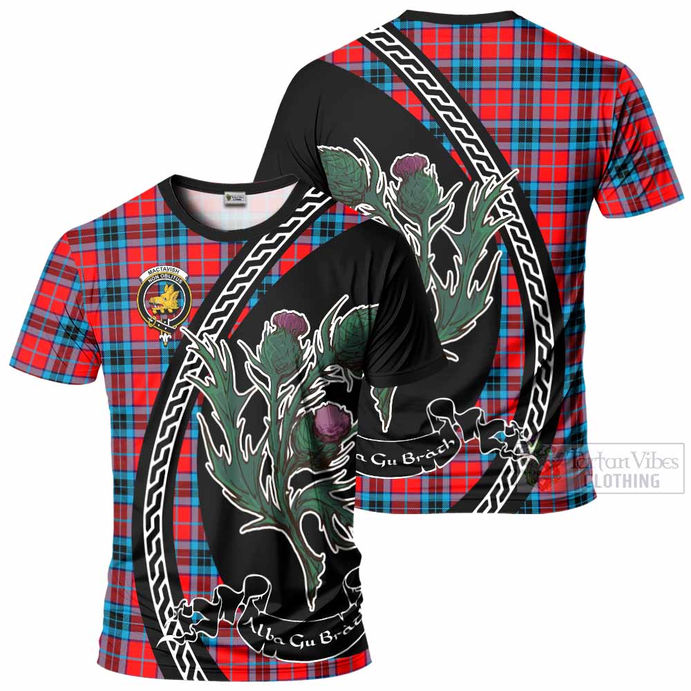MacTavish (McTavish) Family Crest Tartan T-Shirt Alba Thistle Inspired - Tartan Vibes Clothing