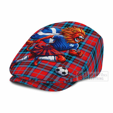 MacTavish (McTavish) Scotland Football Tartan Flat Cap, Jeff Cap Lion Mascot Go Scottish - Tartan Vibes Clothing