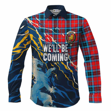 MacTavish (McTavish) Scotland Tartan Long Sleeve Button Shirts WC2026 Football - We'll Be Coming