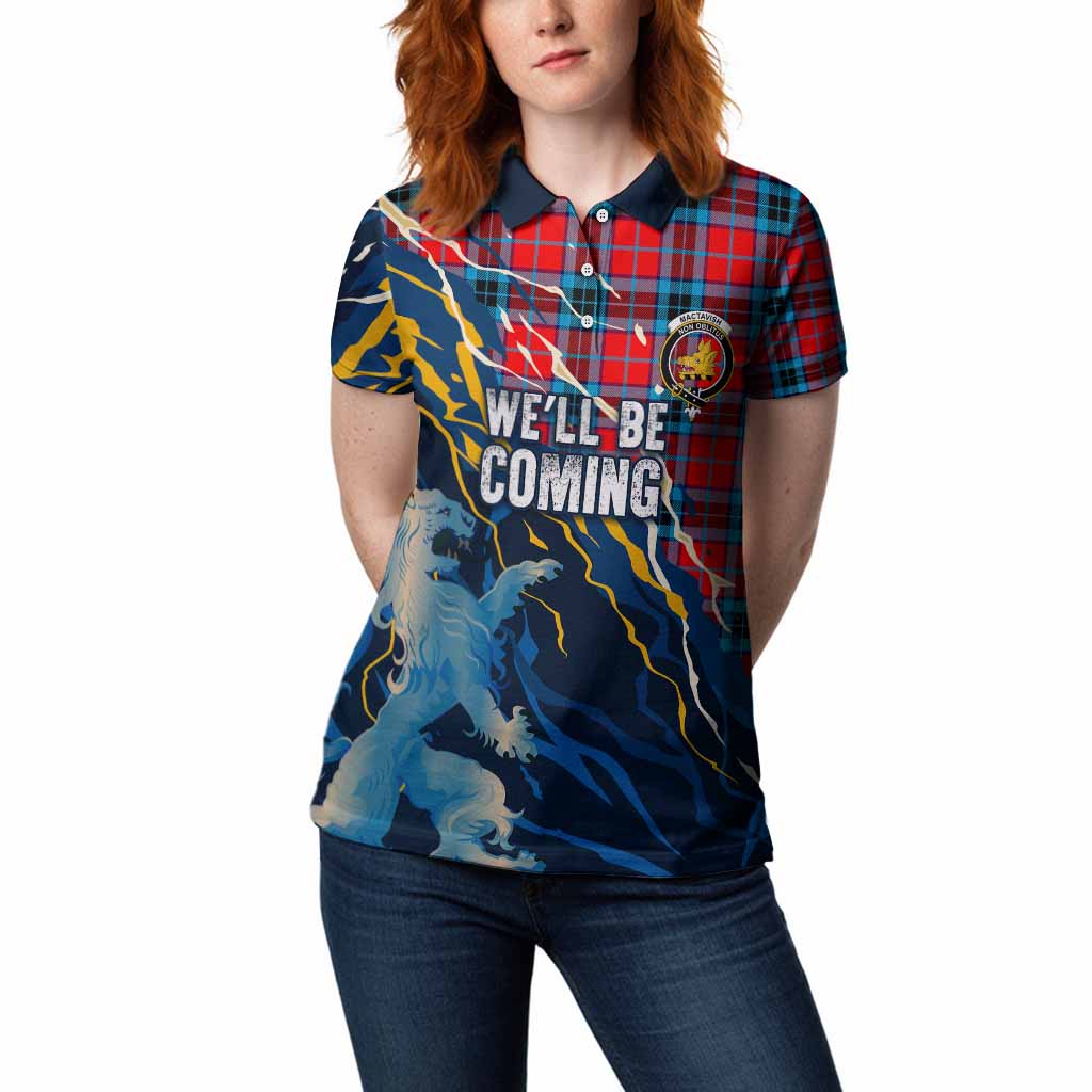 MacTavish (McTavish) Scotland Tartan Women Polo Shirt WC2026 Football - We'll Be Coming