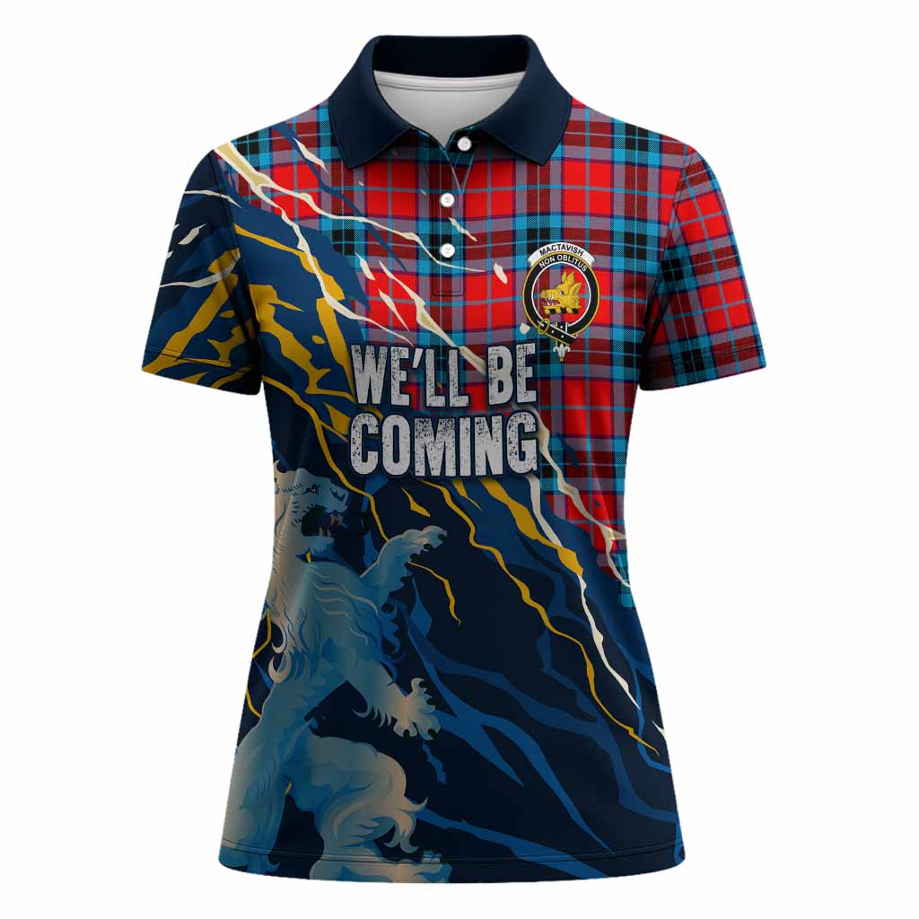 MacTavish (McTavish) Scotland Tartan Women Polo Shirt WC2026 Football - We'll Be Coming