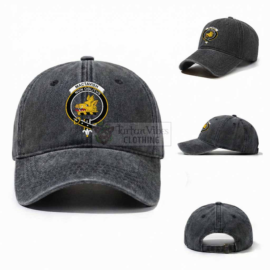 MacTavish (McTavish) Scottish Clan Crest Washed Baseball Cap