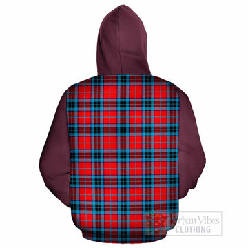 MacTavish (McTavish) Tartan Accent Cotton Hoodie with Family Crest