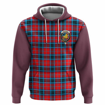 MacTavish (McTavish) Tartan Accent Hoodie with Family Crest