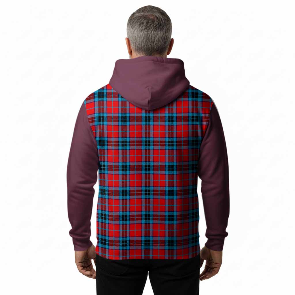 MacTavish (McTavish) Tartan Accent Hoodie with Family Crest